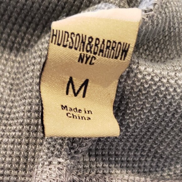 Hudson and Barrow NYC Gray long sleeve  pullover Hoodie - Picture 6 of 7